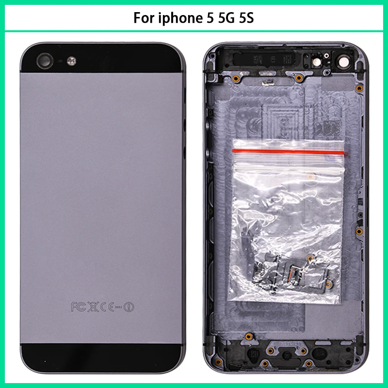 10 шт. для iphone 5 5G 5S металлический аккумулятор задняя крышка Дверь корпус средняя