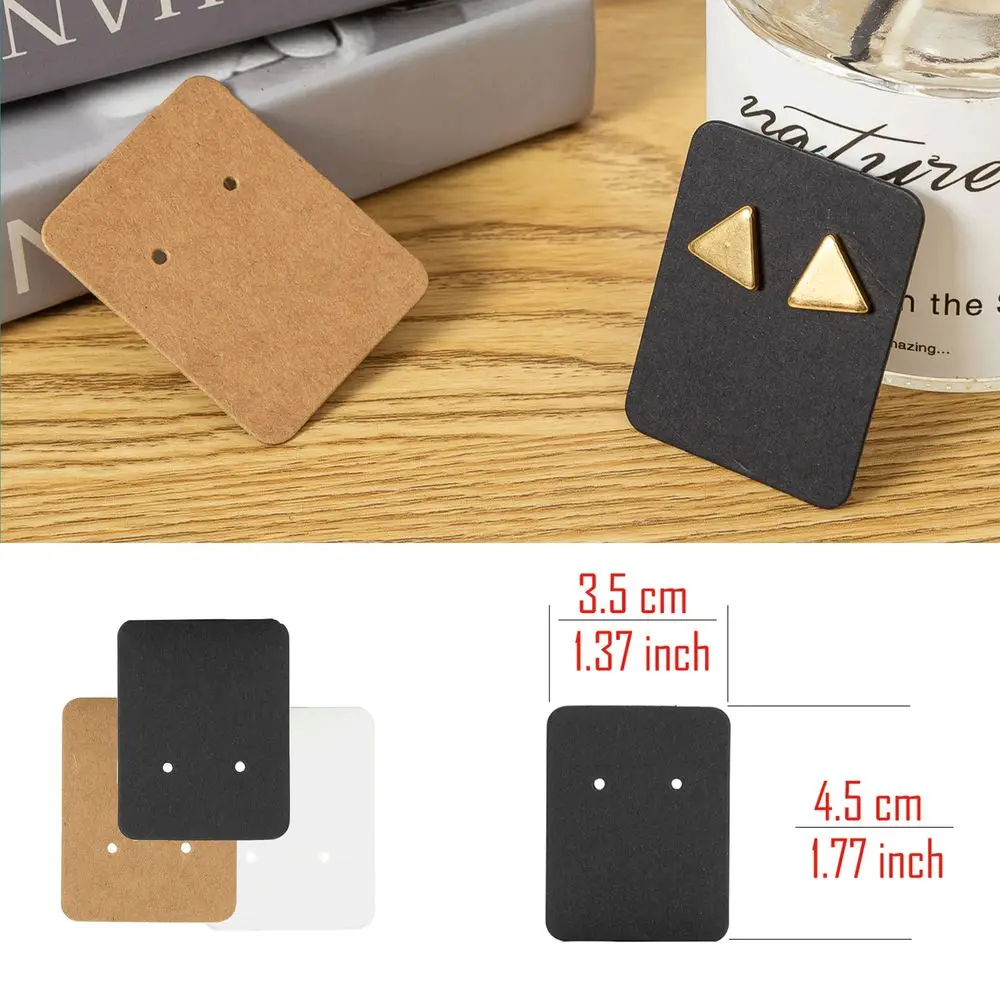 50 шт. Серьги-гвоздики брошь украшения для волос карты упаковка подарочная