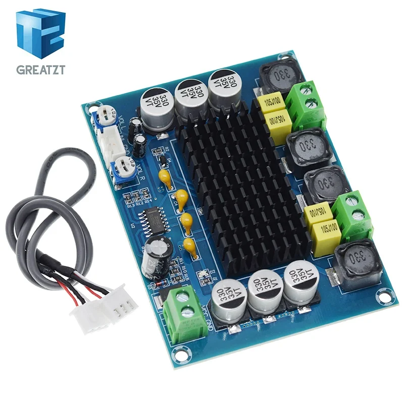 GREATZT DC 12V 24V 120W * 2 TPA3116 D2 двухканальная цифровая плата усилителя мощности |