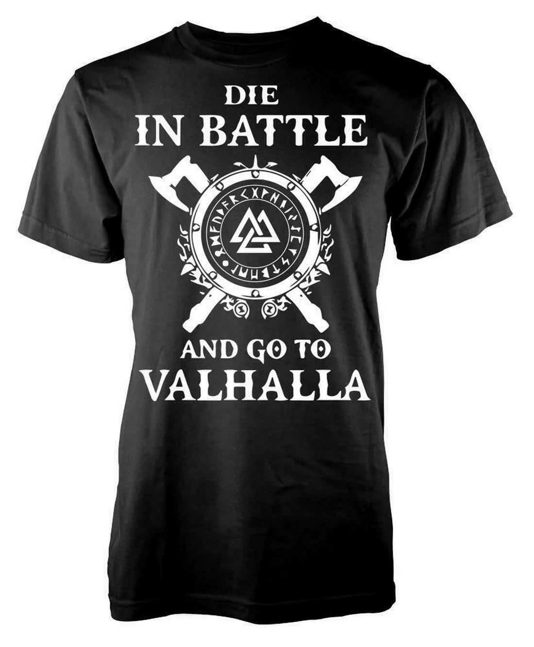 Die In Battle Go To Valhalla Asgard топы для взрослых футболка модная размера плюс|Мужские