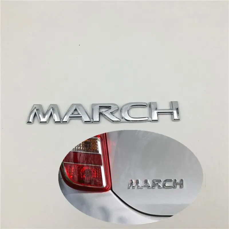 For Nissan March Emblem Rear Trunk Tail Logo Letters Decals | Автомобили и мотоциклы