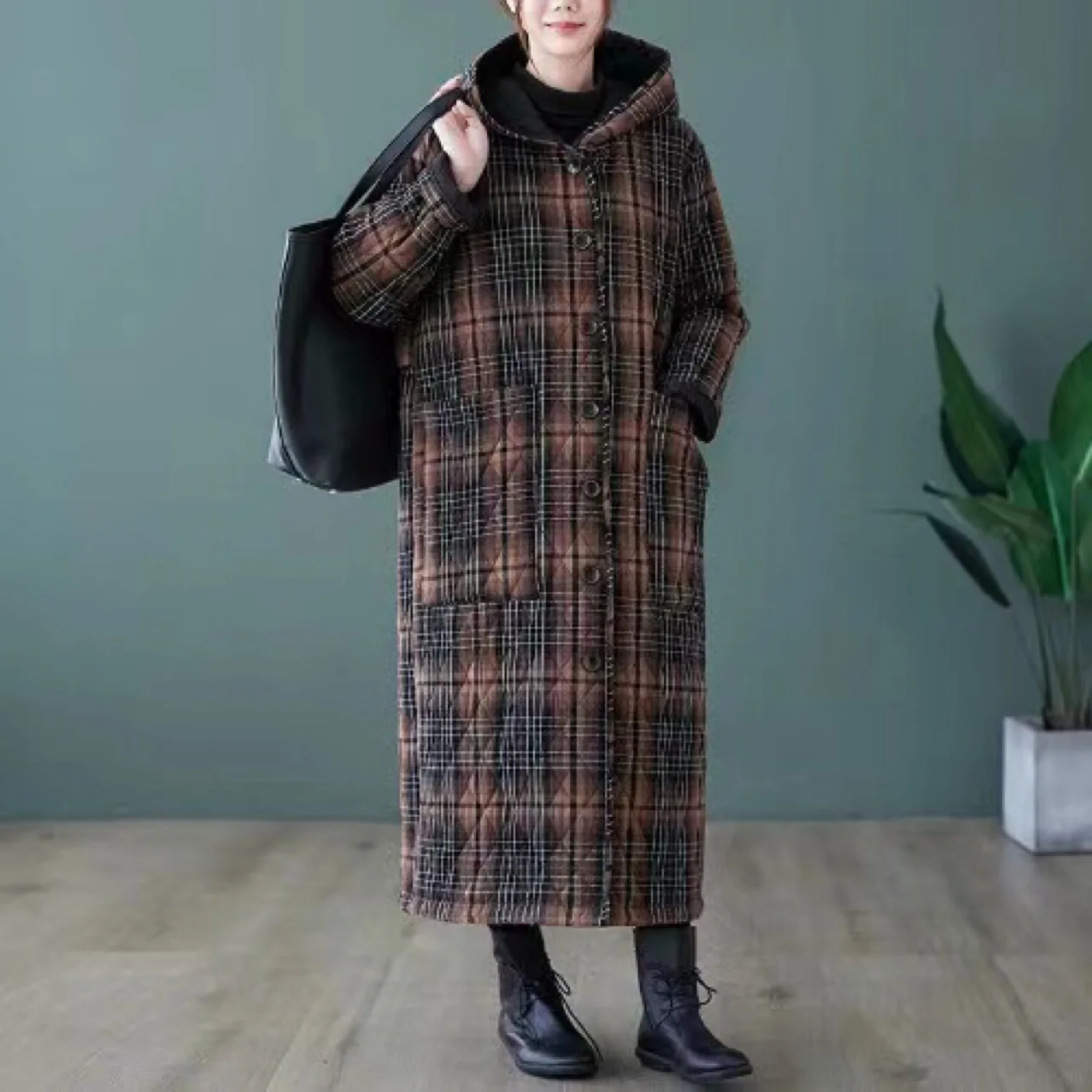 2021 New autumn winter Women Fashion Down long hoodie down Parkas Cotton Jackets Thick Female Long warm coat clothing