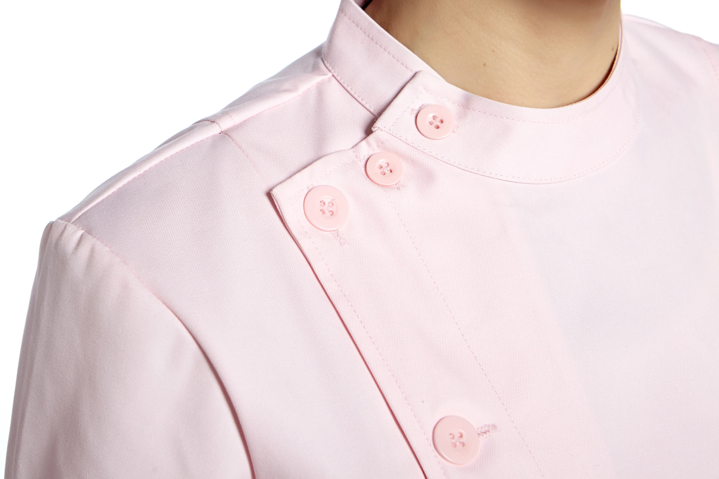 Женская униформа медсестры розовая с длинным рукавом Аптечная форма для