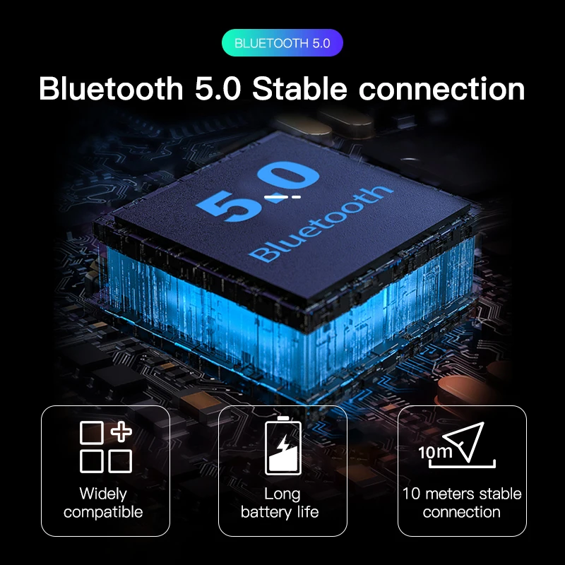 Bluetooth 5 0 Аудио приемник стерео музыка автомобильный беспроводной адаптер 3 мм AUX TF