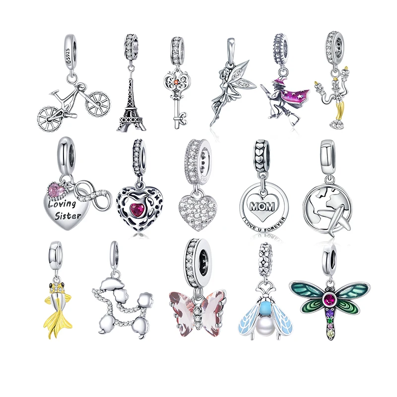 

Подвеска женская из серебра 925 пробы, для браслетов