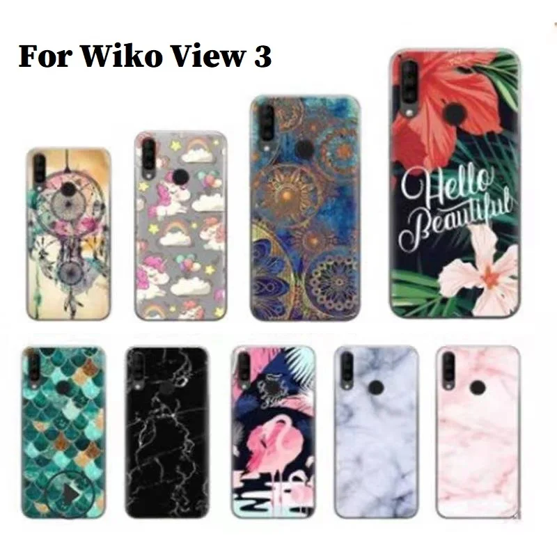 Wiko View 3 Lite многоцветный чехол для телефона view TPU мягкий чехол| |