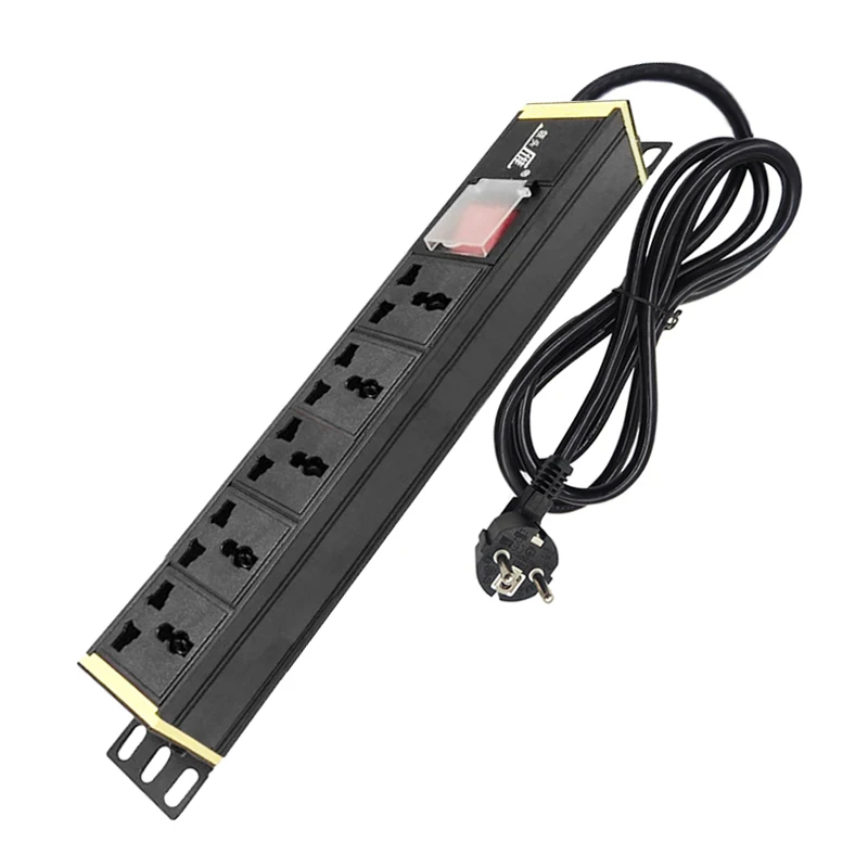 Универсальный 5 розетками переменного тока розетка Мощность полосы двойной
