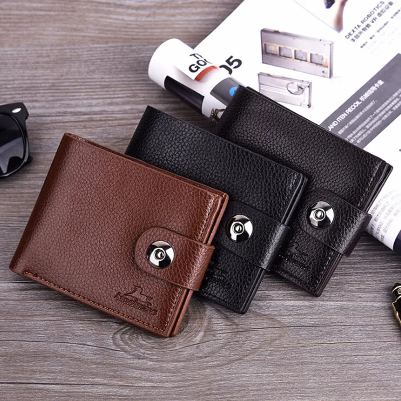 

Hot Sale Slim Leather Multi-card-bit Bag Men Wallet Credit Card Cow Pick Up Package Bus Card Wallet Billetera Portemonnee