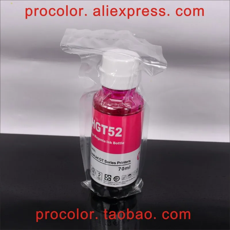 Оригинальный чернильный бак GT51 чернила на основе красителя для СНПЧ набор