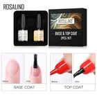 Комплект базового и топового покрытия ROSALIND, Гель-лак для ногтей 10 мл, все для маникюра, Гель-лак, топовое и Базовое покрытие для дизайна ногтей