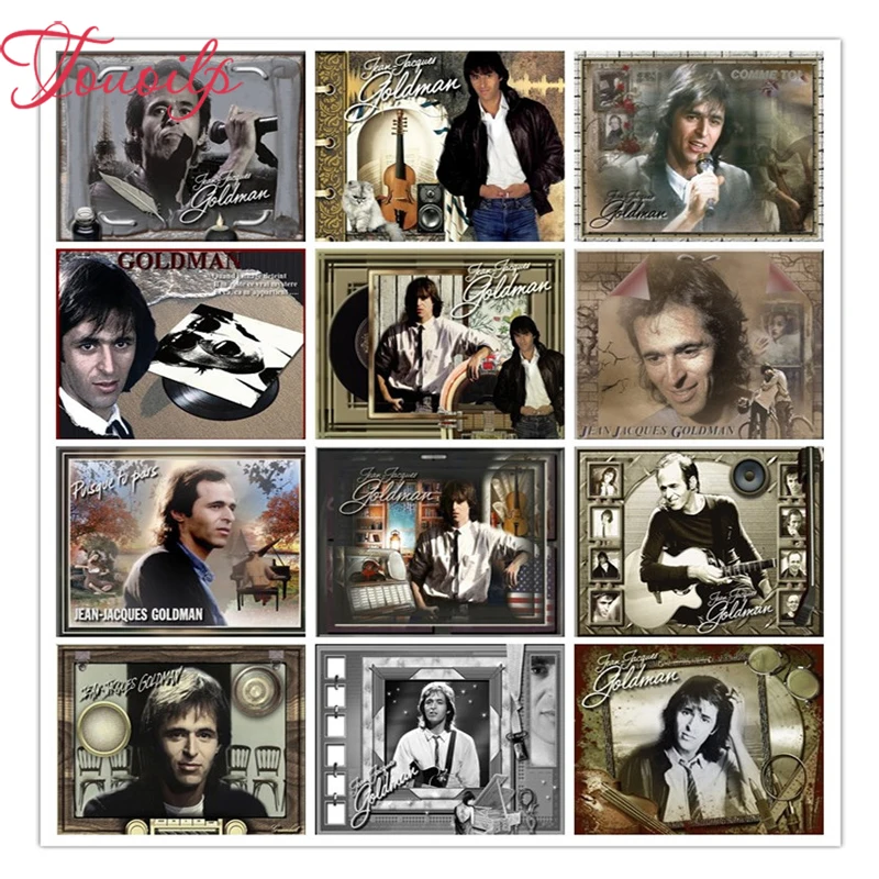 

5d jean-jacques goldman 5d Diamond Painting Cross Stitch Diamond Embroidery Landscape Wall Sticker square&Round Diamond Mosaic