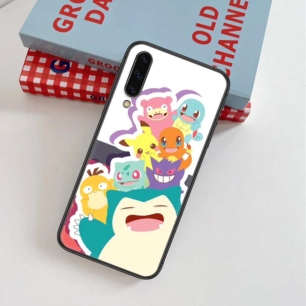 

Pokemon Cute Pikachus Cartoon Phone Case For Samsung Galaxy A 3 5 7 8 10 20 20E 21S 30 30S 40 50 51 70 71 black Etui Silicone