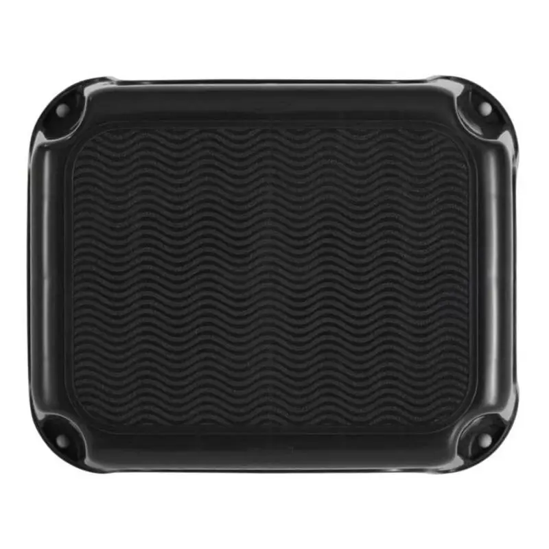 

Durable plastic footstool with 200 LB weight capacity, black