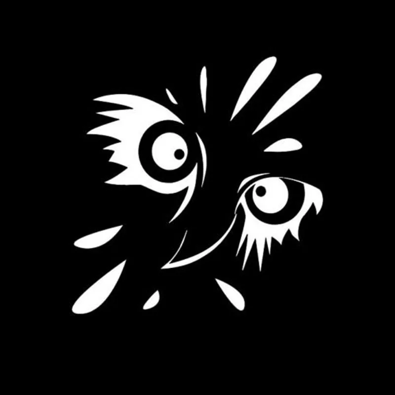

Creative Owl Face Cartoon Car Sticker Accessories Window Decal Decoration Windshield Motorcycle Rearview Mirror PVC15cm X 15cm