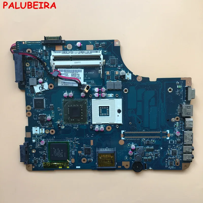 PALUBEIRA для Toshiba L500 KSWAA LA-4982P K000092130 материнская плата для ноутбука полностью протестирована