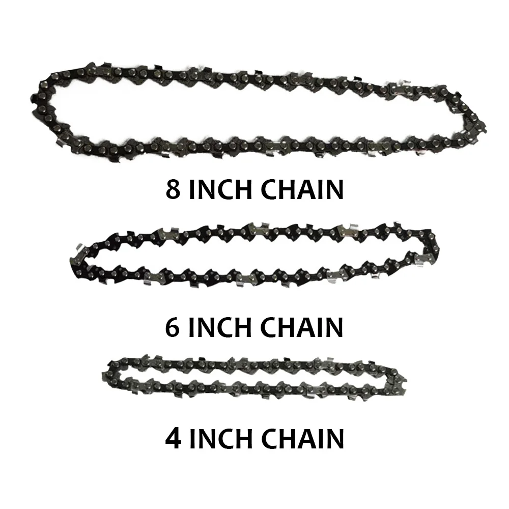 

4 inch Chainsaw Chain Mini Handheld Steel Electric Saw Replacement Lubrication Chain for Wood Cutting Working Tool