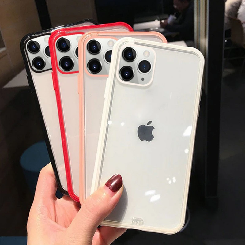 Ударопрочный прозрачный чехол Lovebay для телефона iPhone 11 Pro X XR XS Max 8 7 6 6S Plus мягкий ТПУ