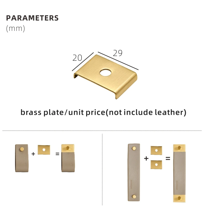 

Ручки для шкафов DOOROOM латунные