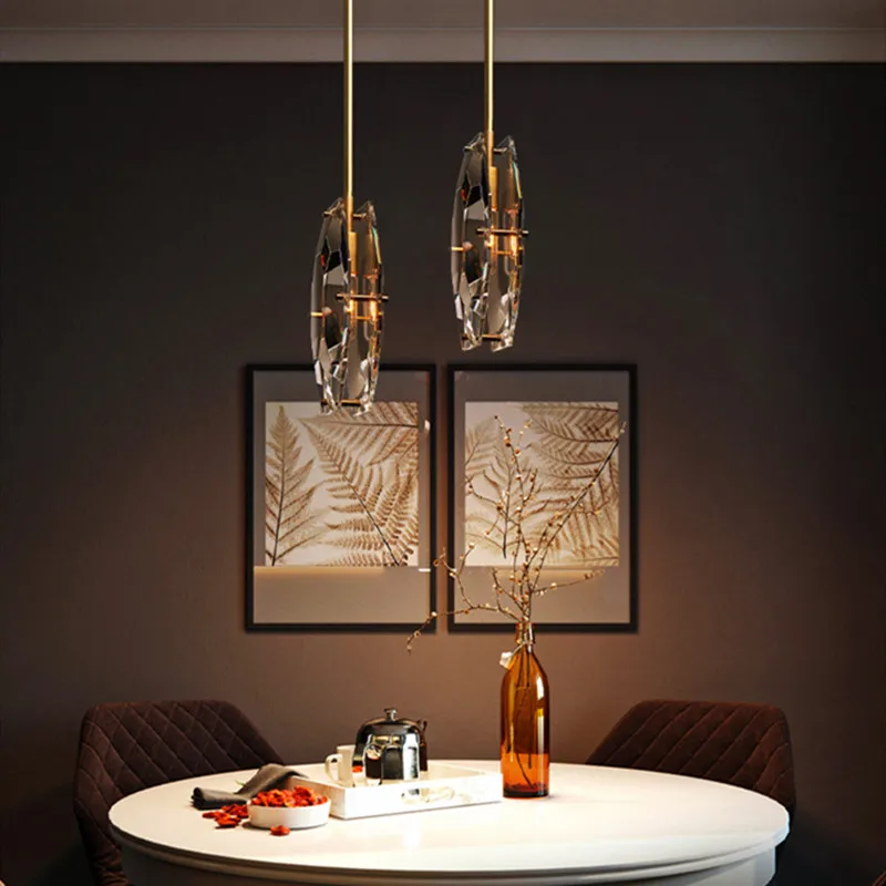 Роскошный Постмодернистский Медный Подвесной светильник для спальни