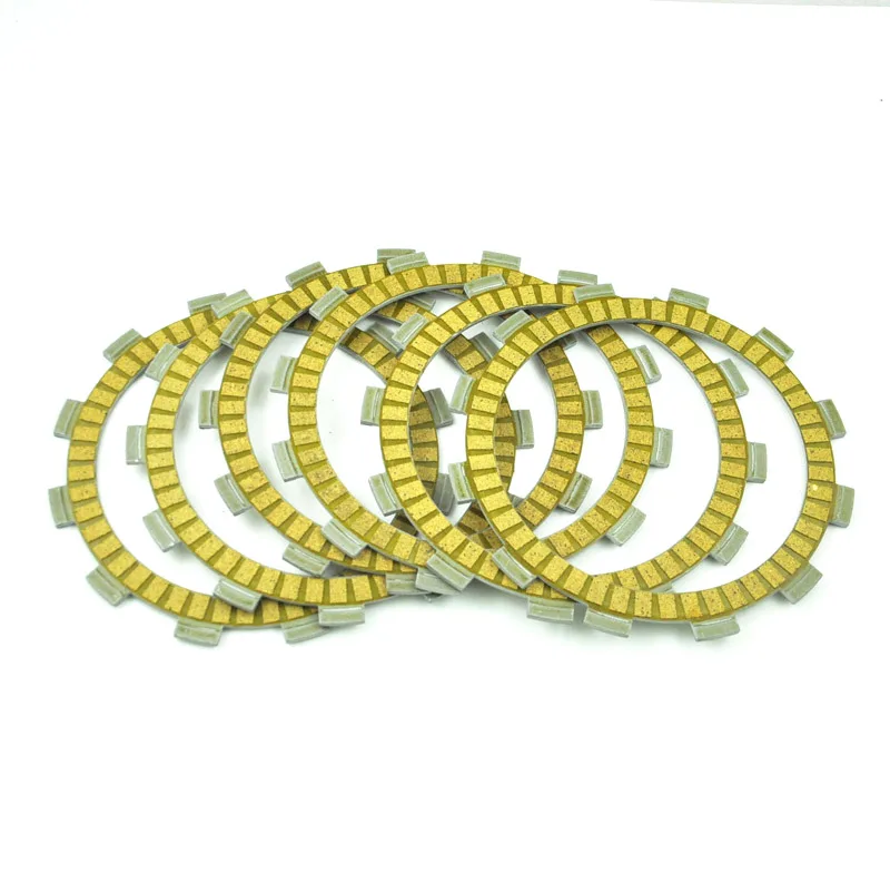 

6Pc Motorcycle Friction Clutch Plate For Suzuki DR400S PE400 GN400X 80-81 GN400 80-82 RM400 SP400 DR400 GN400E 1980 GN400T 81-82
