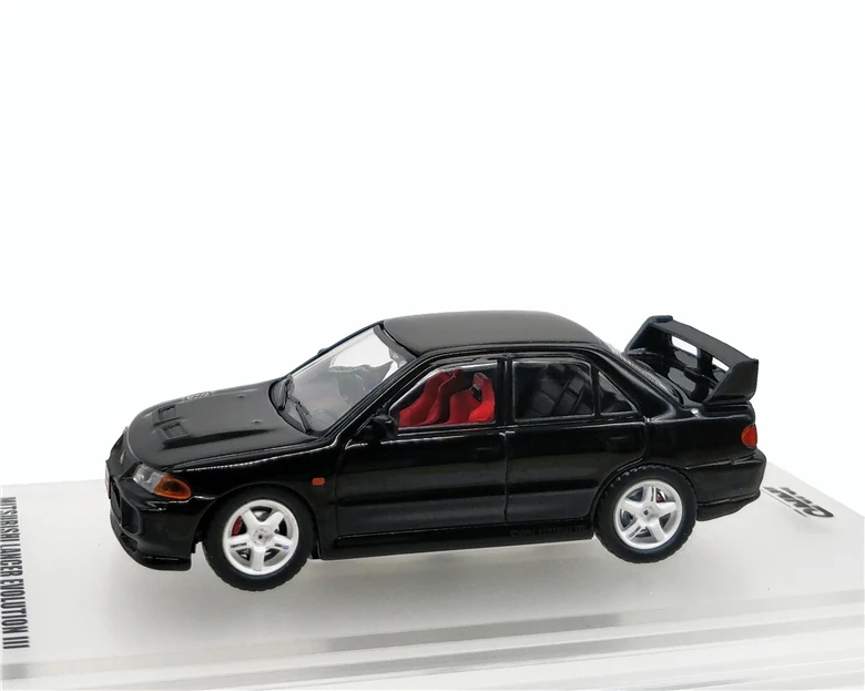 1: 64 INNO64 Mitsubishi LANCER GSR EVO III 1995 черный литой модельный автомобиль