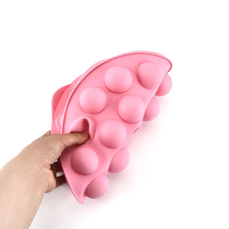 18-отверстие Инструменты для тортов розовый круглый силиконовый леденец на