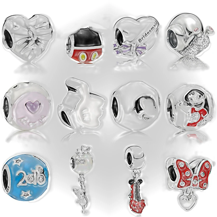 

Новинка 2018 новый 100% 925 шарма стерлингового серебра бисера пирсинг Улитка сердце с украшением в виде кристаллов подходят для европейских жен...