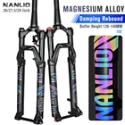 Удлинительная вилка для горного велосипеда NANLIO MATE, 2627, 529 дюймов, воздушная вилка, регулировка отскока, для горного велосипеда, вилка для нефтяного газа, ручной пульт дистанционного управления