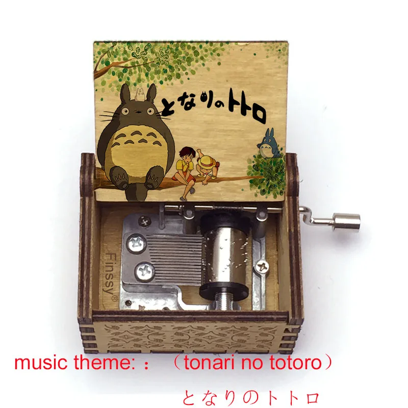 Музыкальная шкатулка Totoro с принтом музыкальная тема тонари no totoro ручной работы