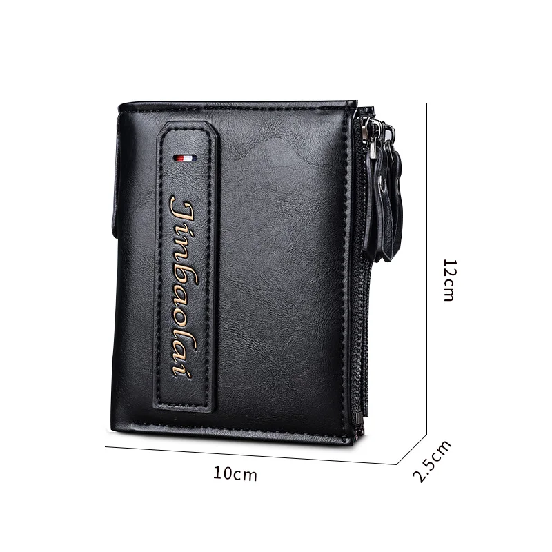 Casual Men's Wallets Leather Luxury Wallet Men Pu Slim Bifold Short Purses Black Card Holder Business Male Purse Walet | Мужские