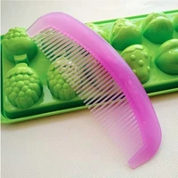 2pcs comb hair crescent tooth candy medium tooth sweet plastic womens long hair is not easy to break the comb