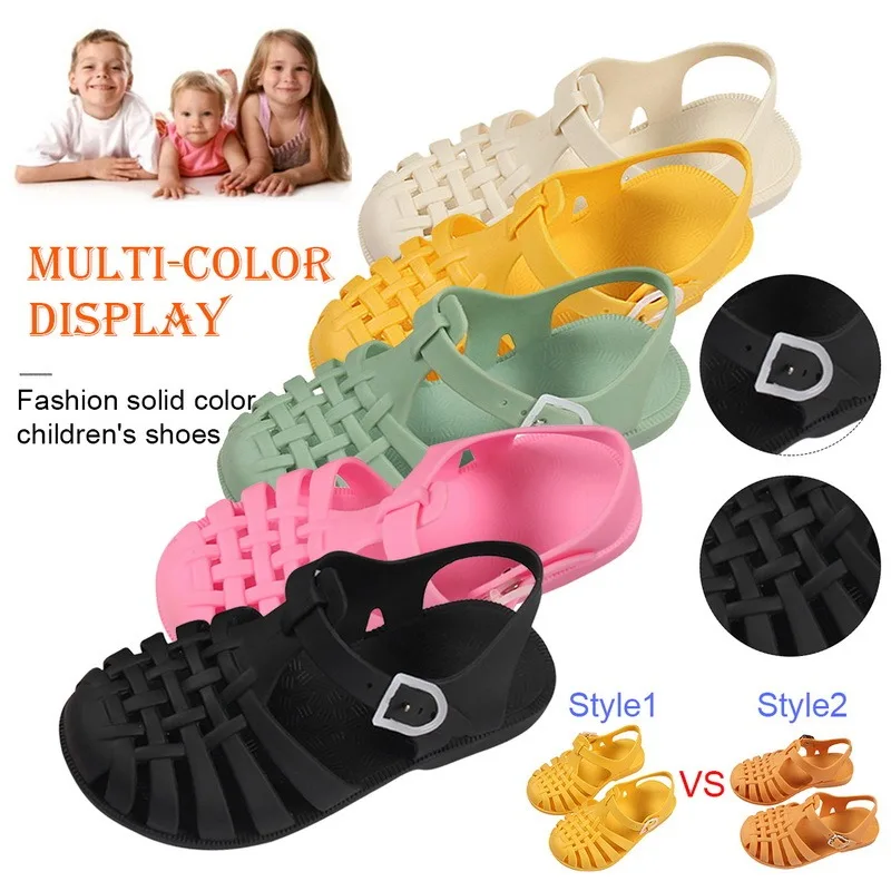 Летние римские тапочки для мальчиков детские сандалии мягкая нескользящая обувь
