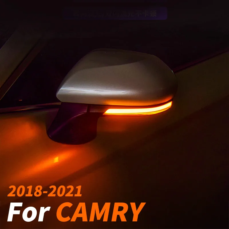 

Rearview Mirror LED Streamer Turn Signal, Reversing Mirror Photo For Toyota Camry 8TH XV70 2018 2019 2020 2021 Accessories