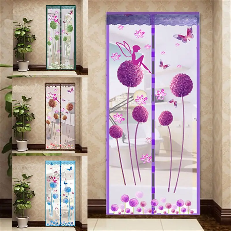 

Summer Mesh Door Curtain Net Anti Mosquito Insect Fly Bug Curtain Automatic Closing Door Screen Kitchen Curtain Drop Shipping