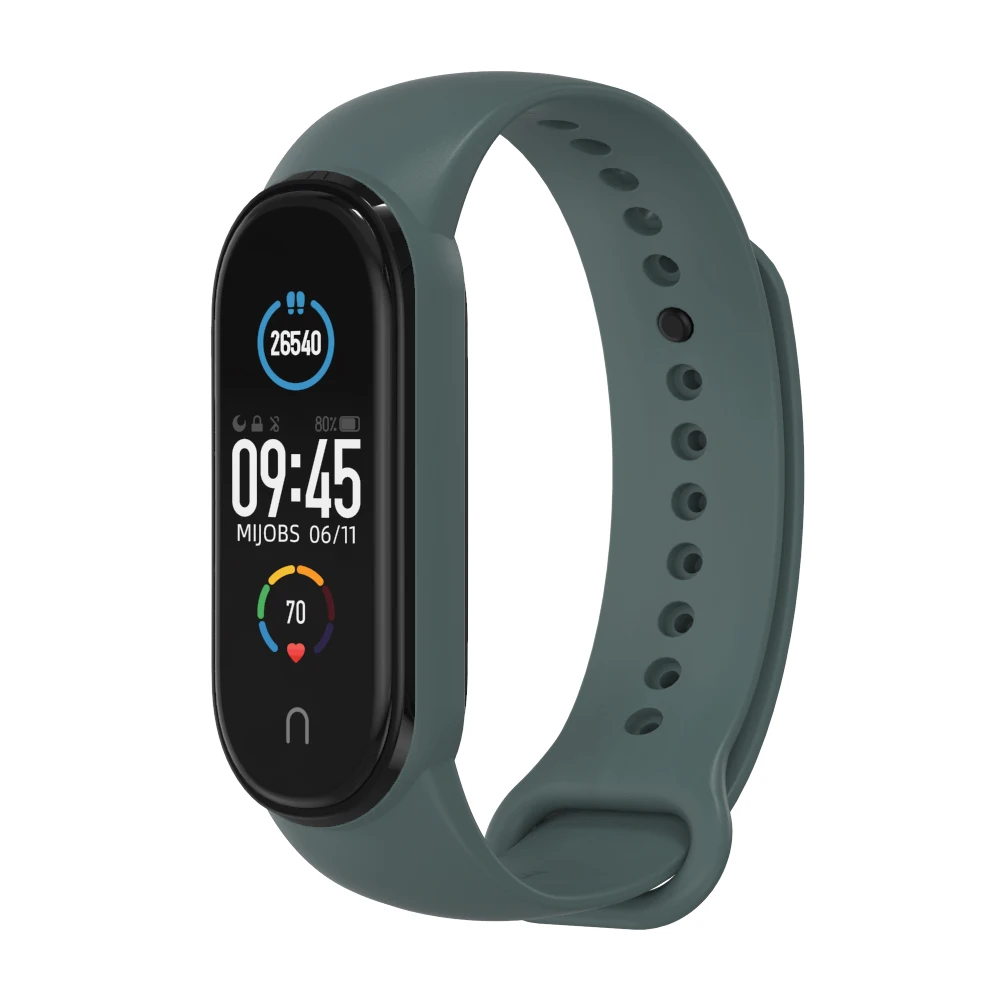 Ремешок силиконовый для Xiaomi Mi Band 5 6 спортивный смарт браслет 4 Xiomi Correa Miband