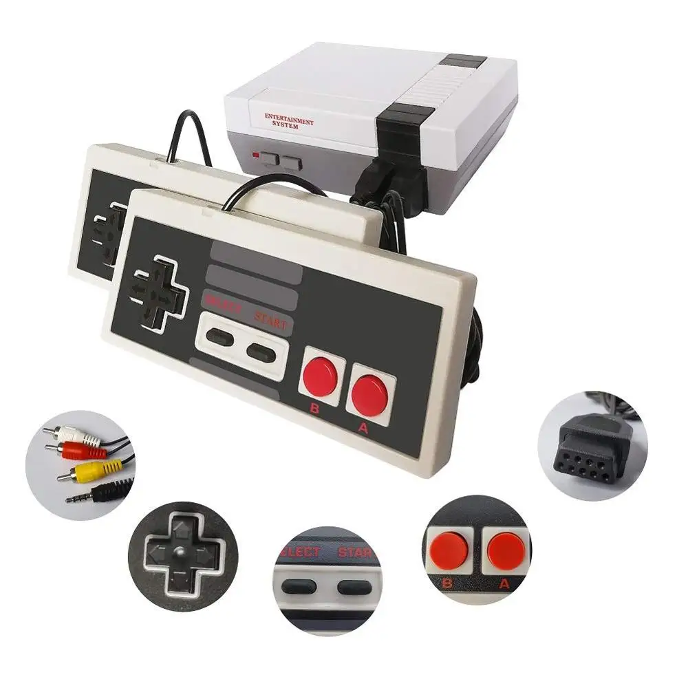Ретро игровая консоль AV/HDMI NES Mini Classic Edition 2 встроенных контроллера 600 классических