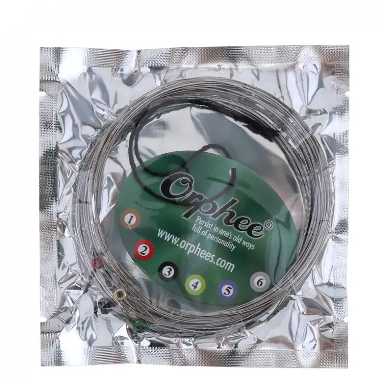 Струны для электрогитары серебристые струны из никелевого сплава средней