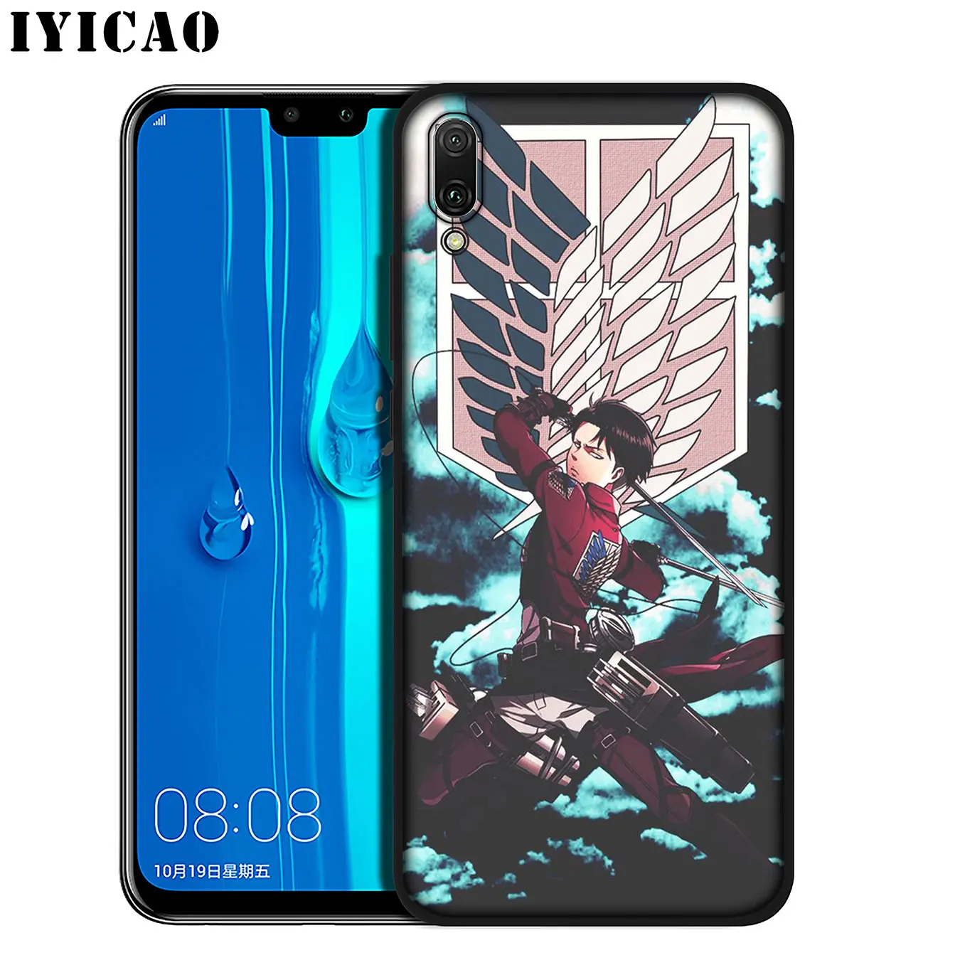 IYICAO Attack On Titan Levi Soft Silicone Phone Case for Huawei Mate 30 20 10 Pro Nova 5i 4 3 3i 2i 2 Lite Black Cover |
