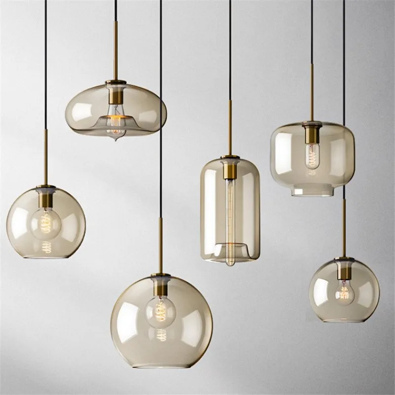 

Modern Pendant Lights Simple Glass LED Pendant Ceiling Lamps Lighting Living Room Nordic Hanging Lamps Home Decor Light Fixtures
