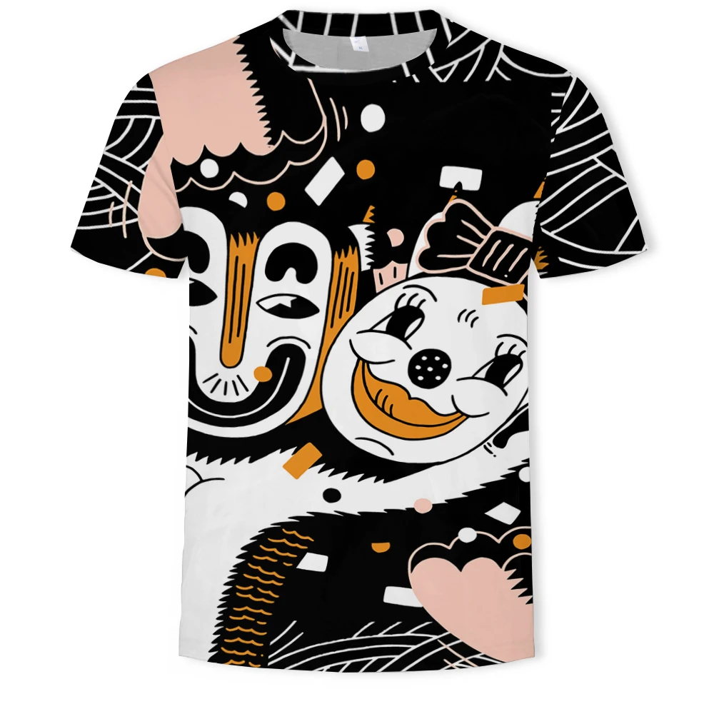 

Clown T-shirt Male/Female All-Match 3D Printing Summer Hot-Selling Horror Short-Sleeved Fashion Round Neck T-Shirt Size XXS-6XL