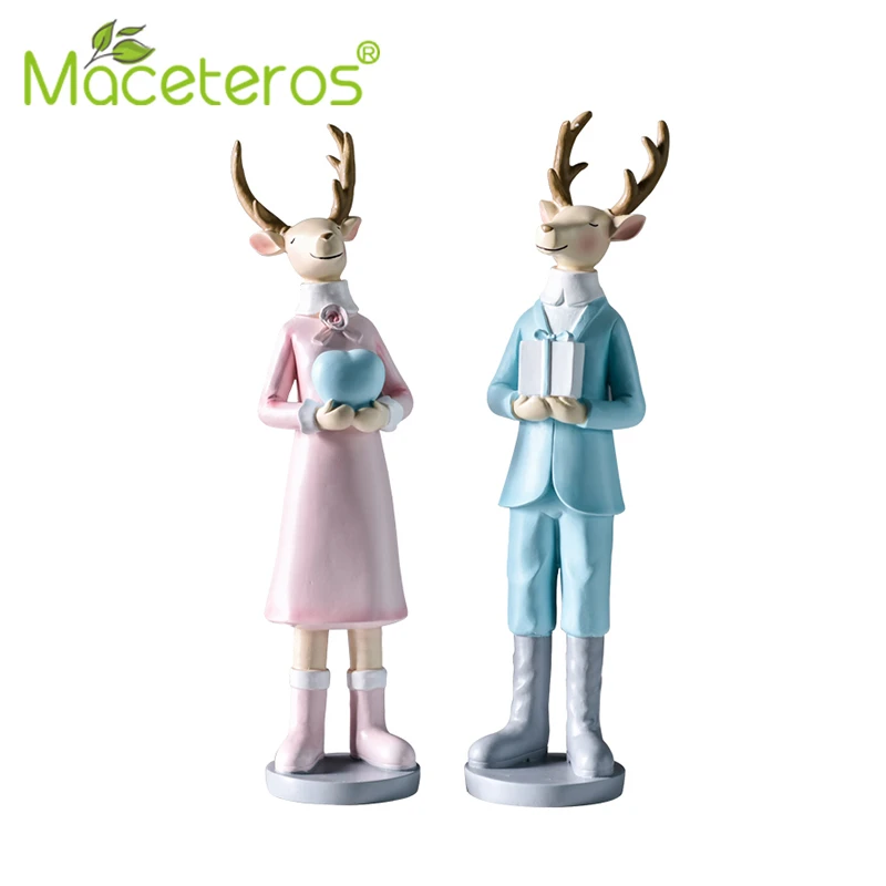 

Modern Creative Deer Sculpture Decoration Synthetic Resin Living Room Study Bedroom Decoration Gardening Home Decoration Supplie