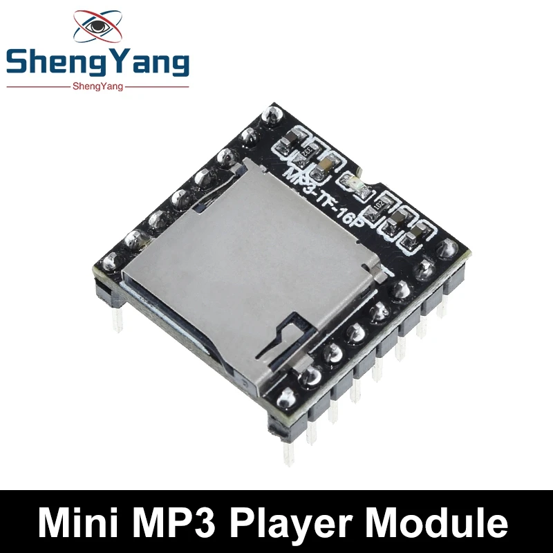 Модуль мини MP3-плеера WTV020 GPD2846A TF-карта MP3 звуковой модуль голосовой для модуля