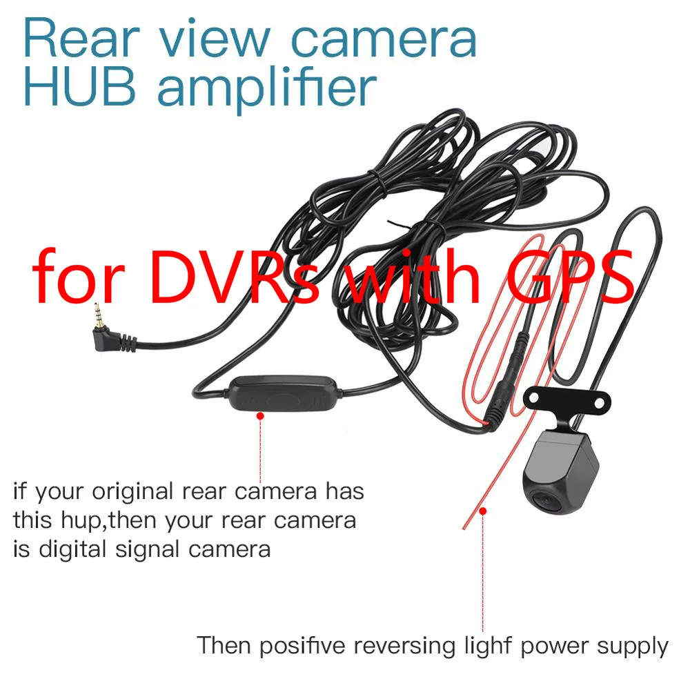 Камера заднего вида автомобильная водонепроницаемая 5-pin CCD HD с функцией ночного