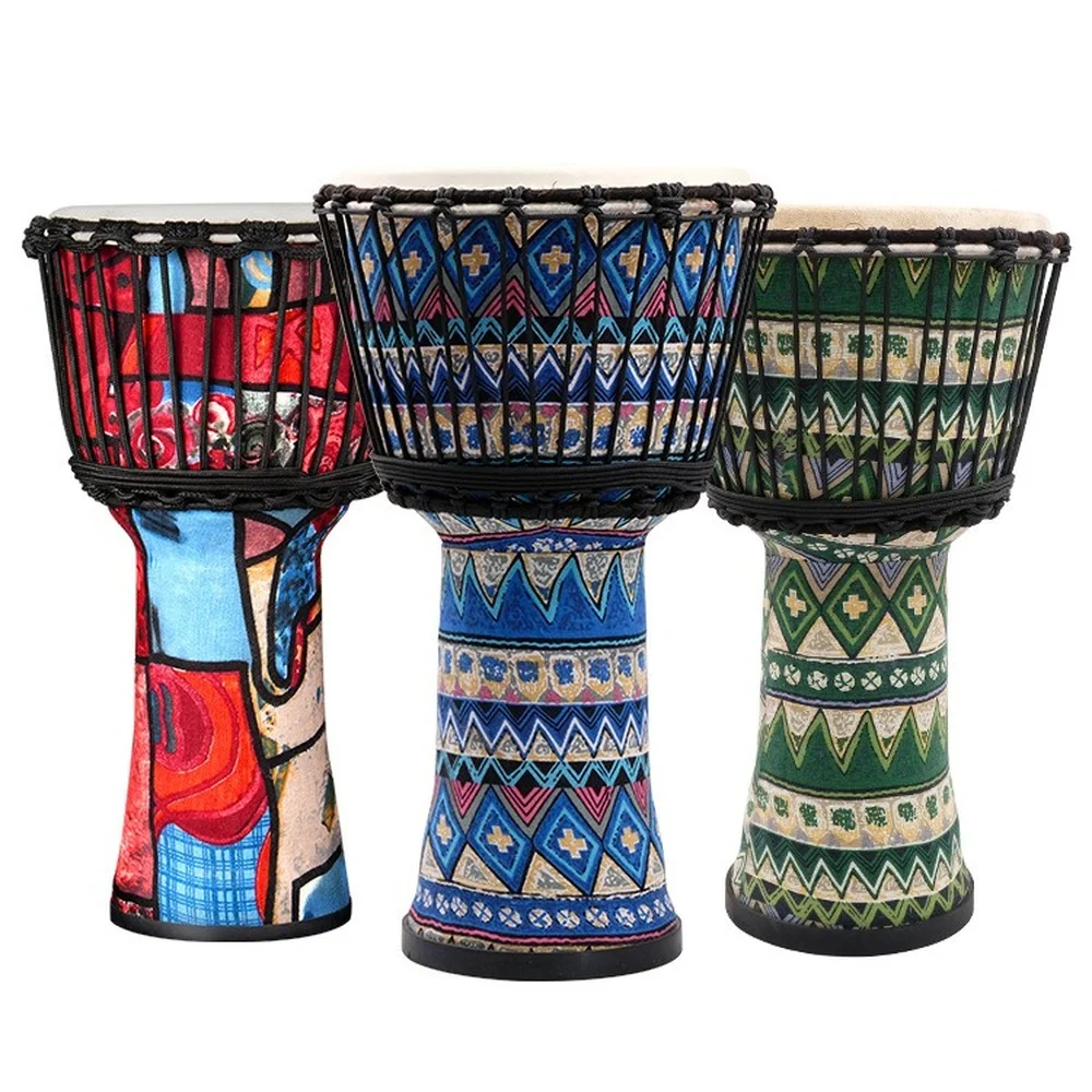 

Sheepskin African Drum Cloth Hand Drum Children Kindergarten Beginner 8/10 Inch Chinese Lijiang Tambourine Musical Instrument