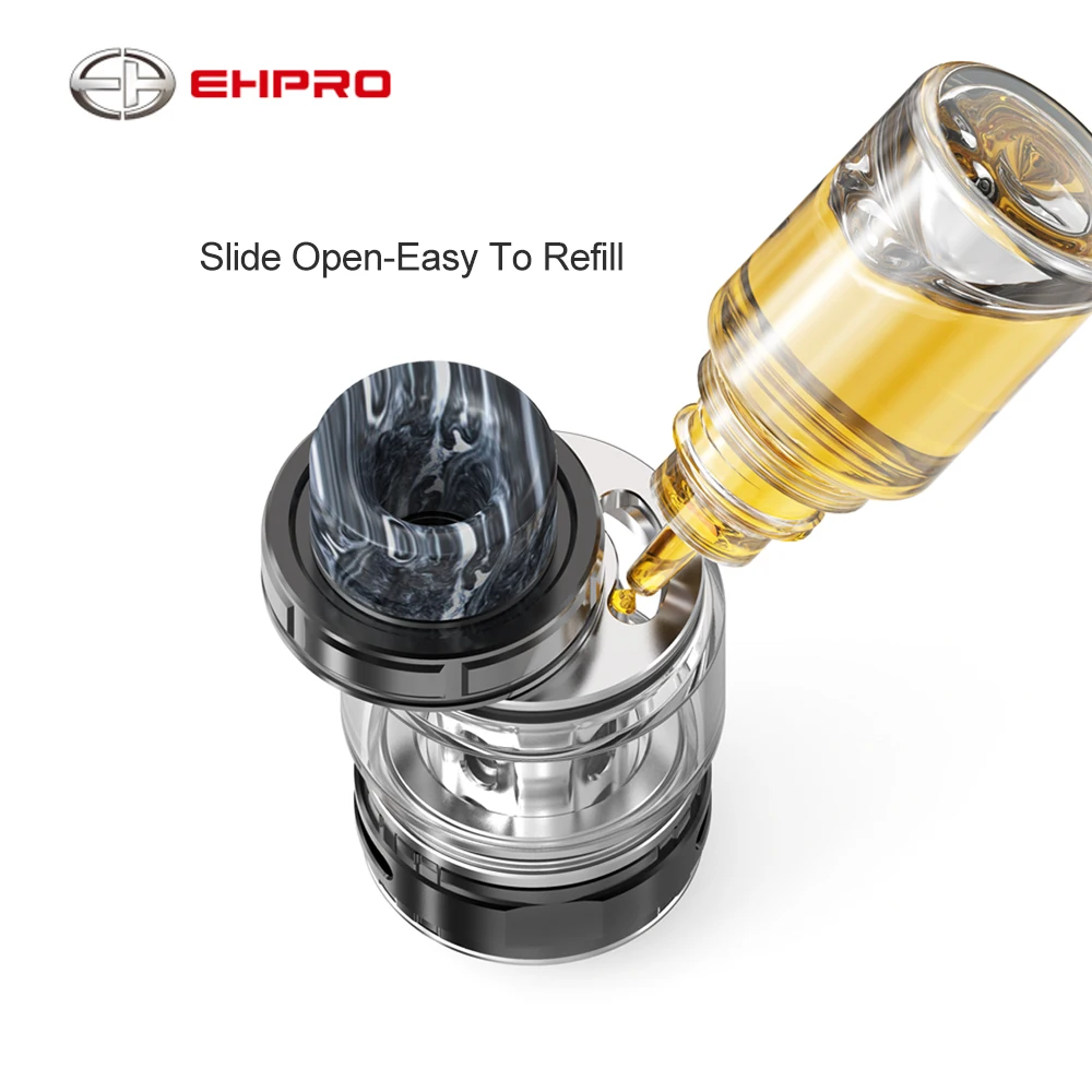 

Original EHPRO Raptor Mesh SubOhm Tank 6ml Atomizer Vape Tank with 0.15ohm/0.25ohm Single/Dual Sea Grass Fiber Cotton Mesh Coil