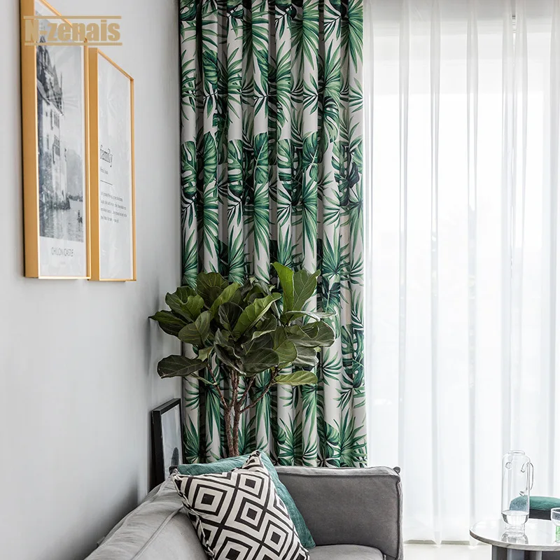 

Modern and Simple Pattern Printed Curtains for Living Room and Bedroom Blackout Curtains for The Bedroom Window Curtain