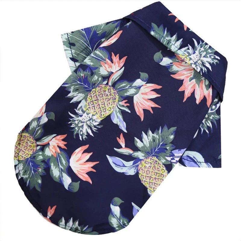 

Summer Pet Printed Clothes For Dogs Floral Beach Shirt T-Shirt Jackets Dog Coat Puppy Costume Cats Spring Clothing Pets Outfits