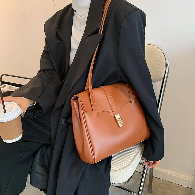 

Vintage Fashion Female Tote Bag 2020 New High Quality PU Leather Women's Designer Handbag High capacity Shoulder Messenger Bag