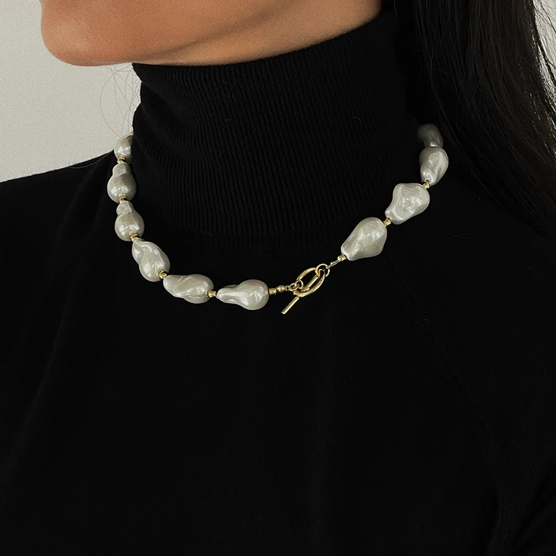 

Ожерелье женское с имитацией жемчуга, в готическом стиле