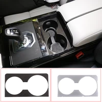 abs chrome car styling interior stickers cover water cup holder panel decoration for range rover evoque l551 2019 2020 accessory